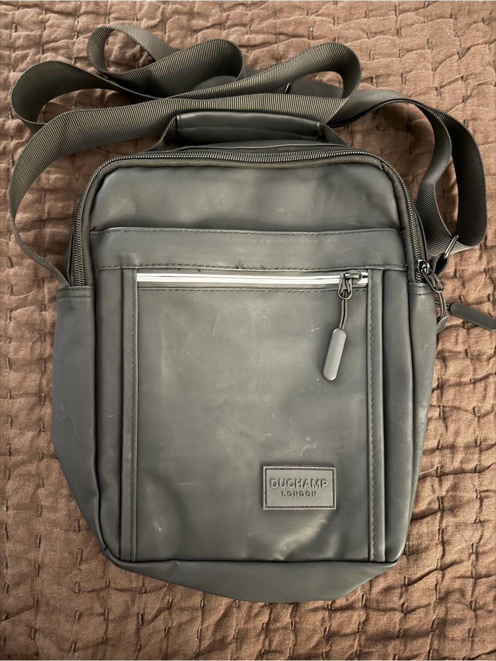Duchamp Black Men's Messenger Crossbody Bag